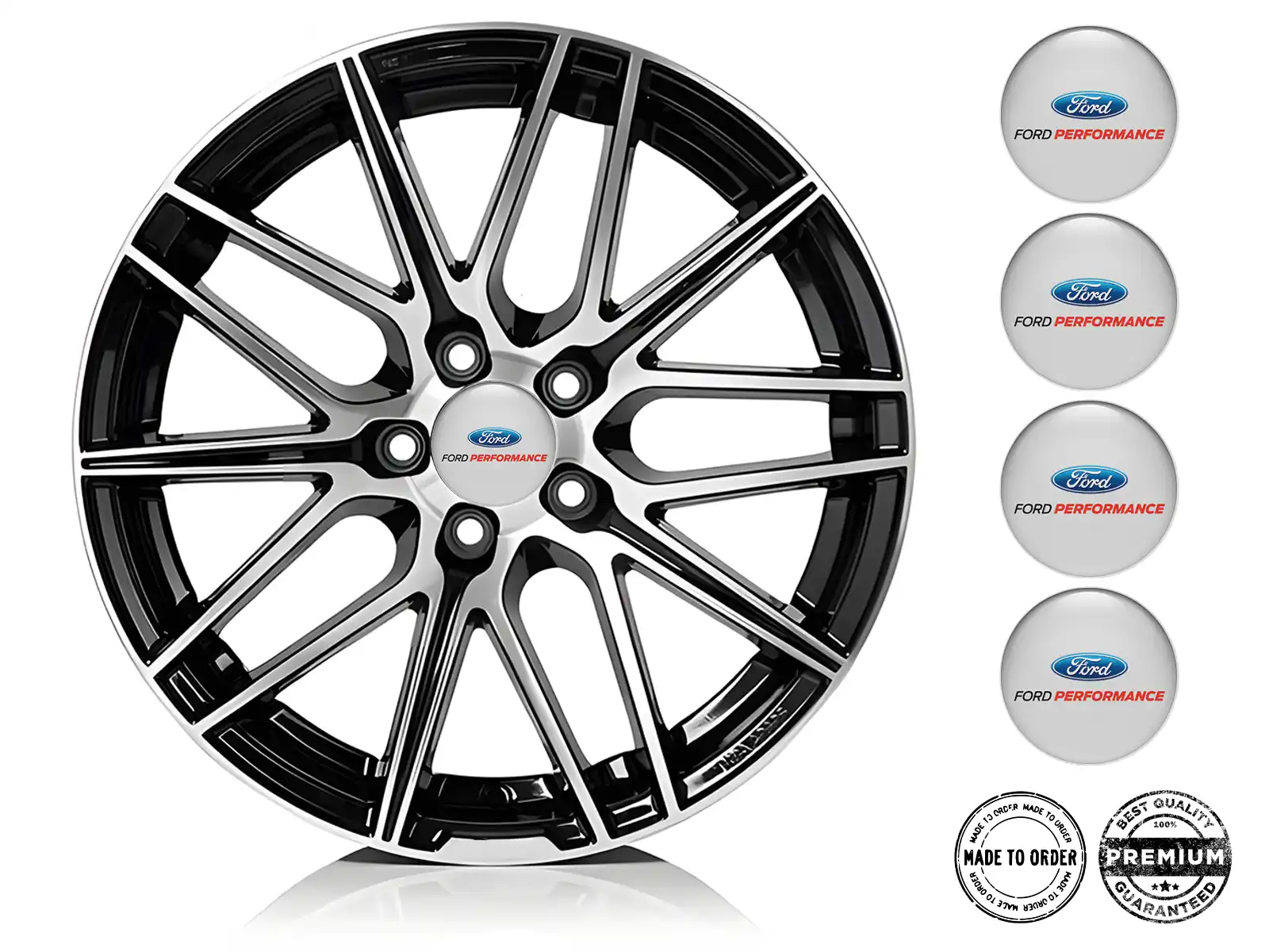 Ford Pegatinas de Aro Versión Diseño de Cúpula Elegante